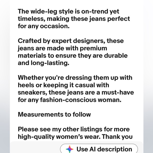 RAG & BONE NWT $325 blue jeans Liquid Miramar Sofie Wide Leg in Taylors size 27 - Picture 10 of 10